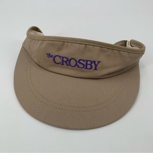Vintage Visor The Crosby Golf Club Bing Crosby Cloverdale Made in USA.